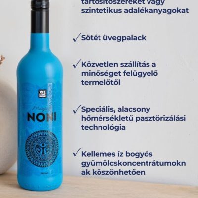 A noni nem tartalmaz tartósítószereket