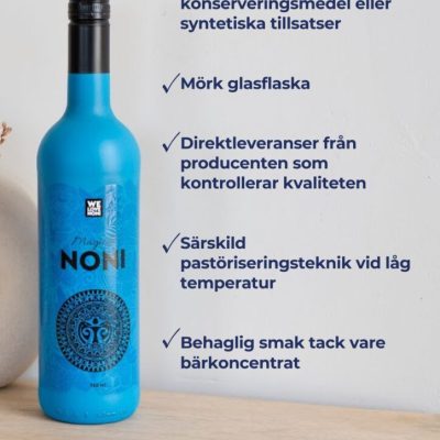 Noni innehåller inga konserveringsmedel